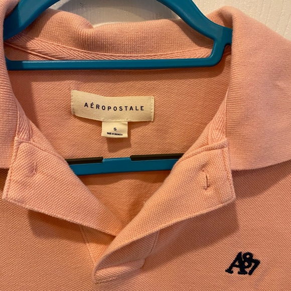 AEROPOSTALE Men’s Small Pink Polo Shirt - Picture 2 of 3